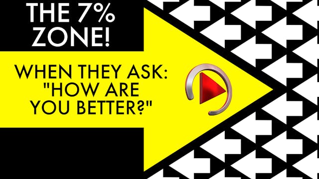 THE 7%: WHEN THEY ASK "HOW ARE YOU BE...