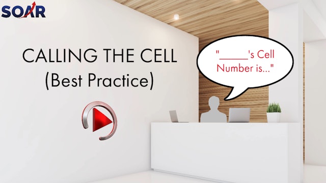 CALLING THE CELL - BEST PRACTICE