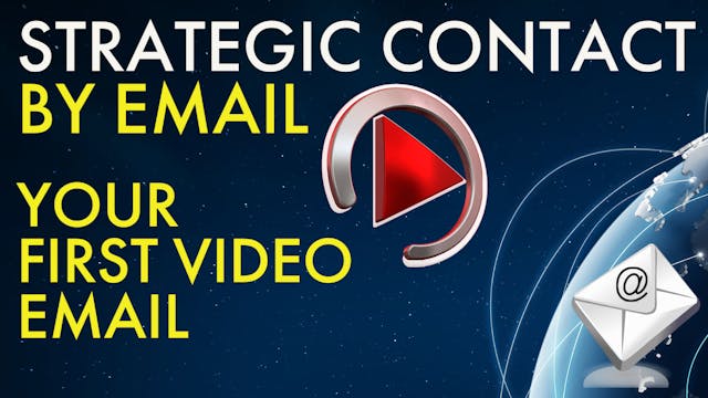 YOUR FIRST VIDEO EMAIL - USE THIS ONE!