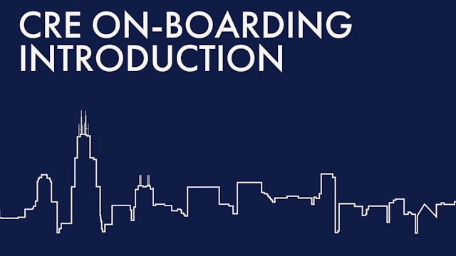 CRE: ON-BOARDING INTRO