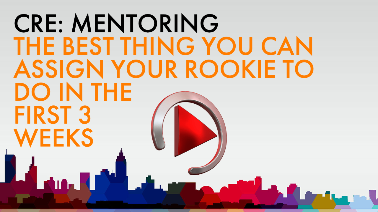 THE BEST THING YOU CAN ASSIGN YOUR ROOKIE TO DO IN THE FIRST 3 WEEKS
