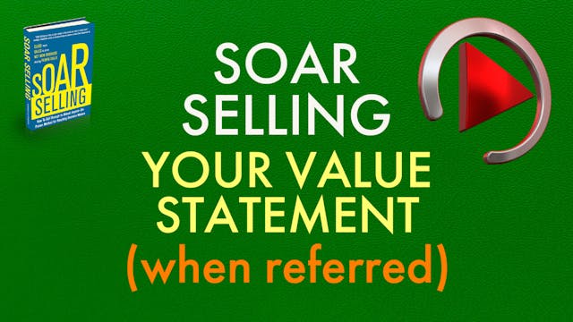 YOUR VALUE STATEMENT! (High Influencer)