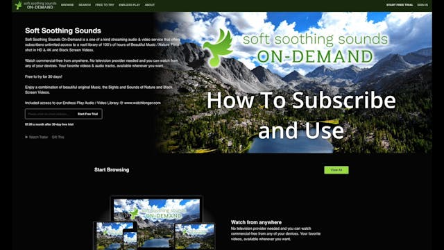 ON DEMAND - How To Use