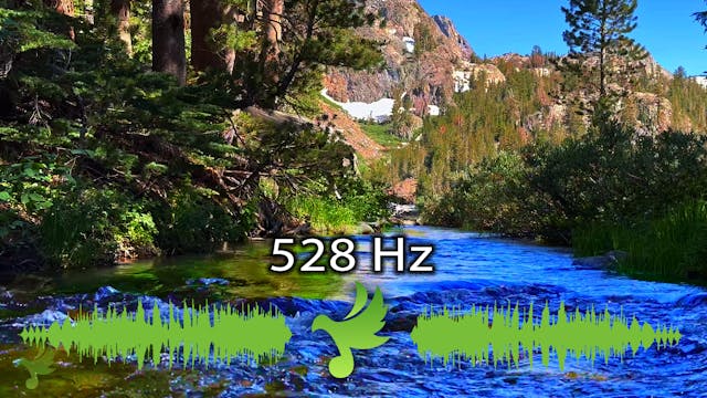 528Hz Miracle Tone & Soft Water Sound...