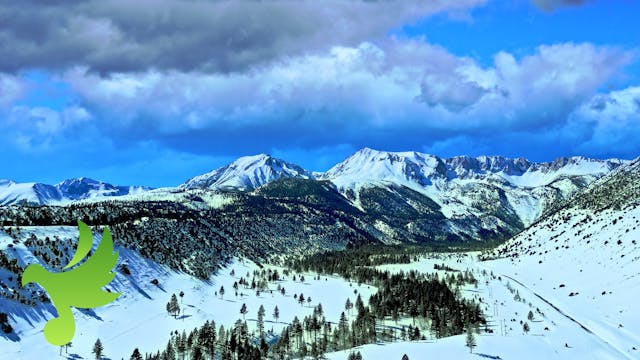 Tioga Winter Sky with Floating Clouds