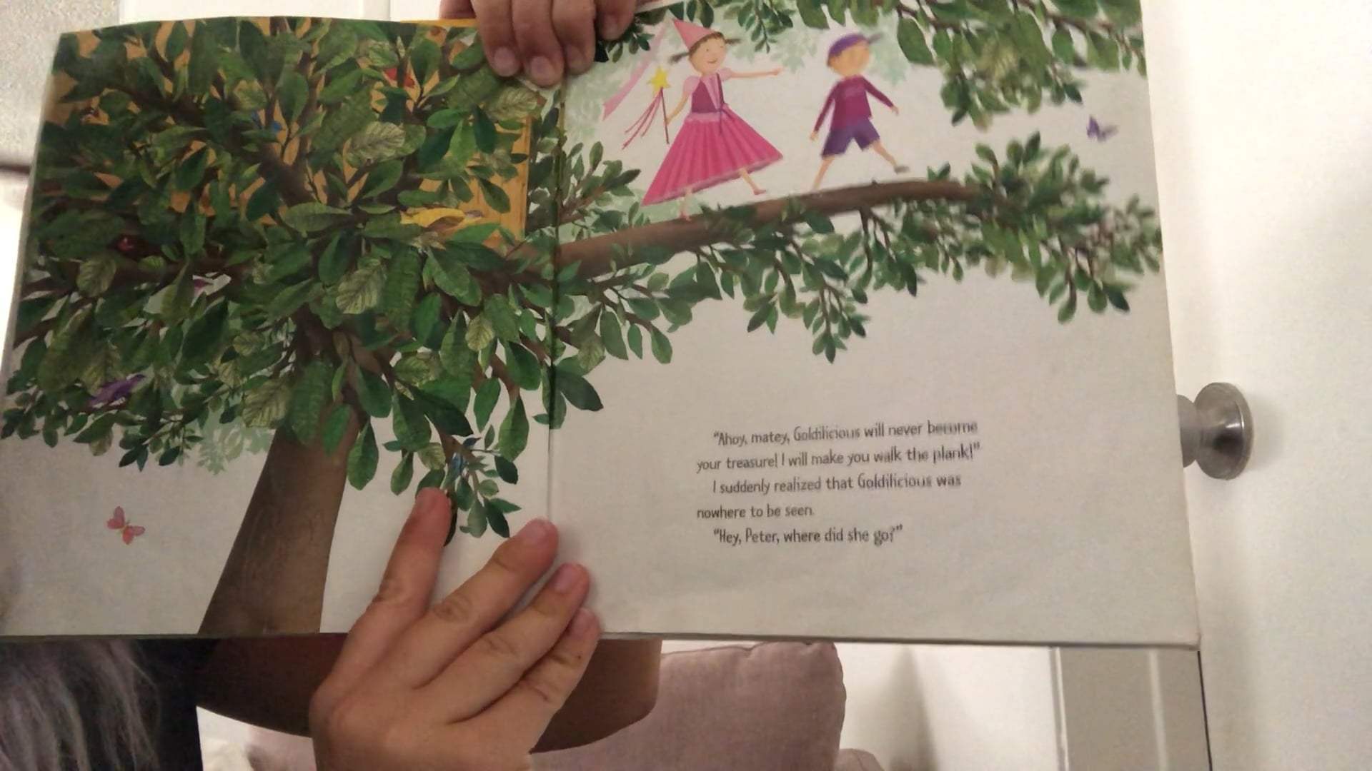 Miss Kat reads "Goldilicious"