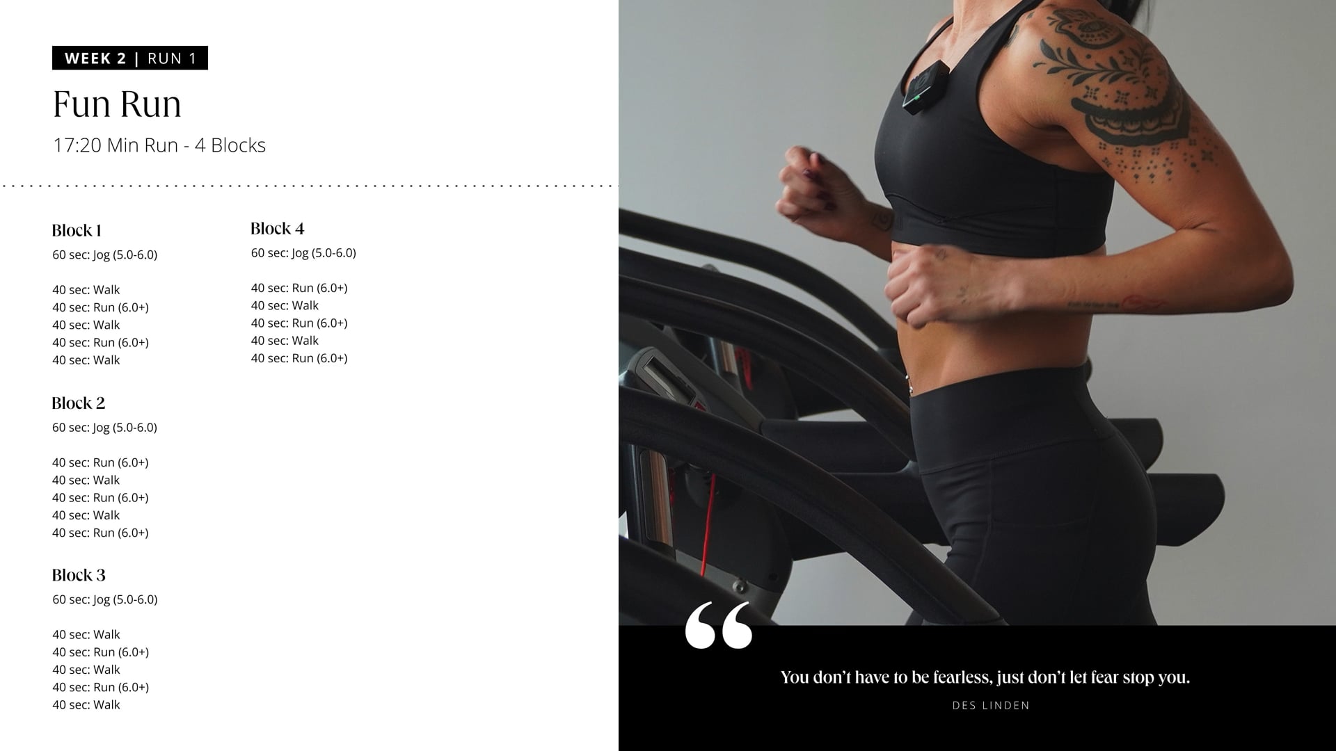 Fun Run: 17:20 Min (4 blocks)