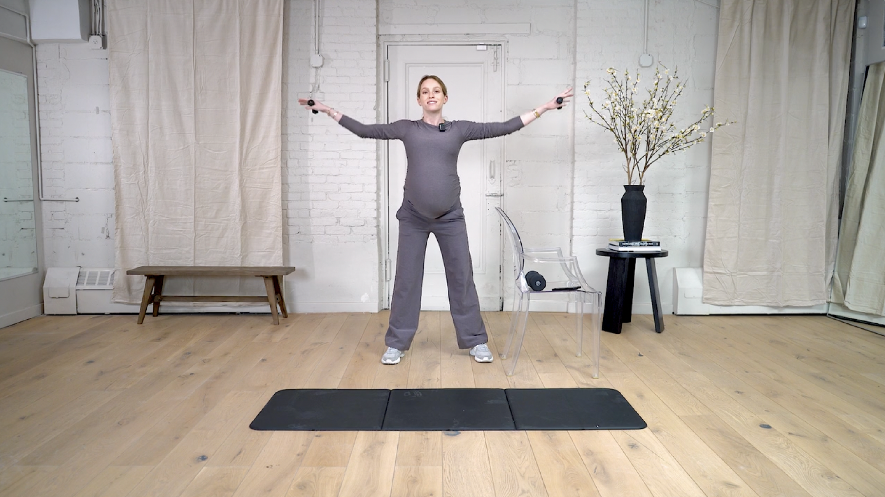 15 Min Heavyweight No Cardio Sculpt (36 weeks Pregnant)