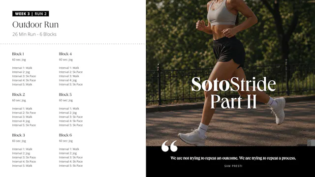 Outdoor Run: 26 Min (6 blocks)