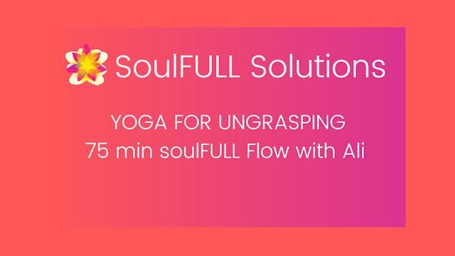 SoulFULL Flow 3/22/21 with Ali