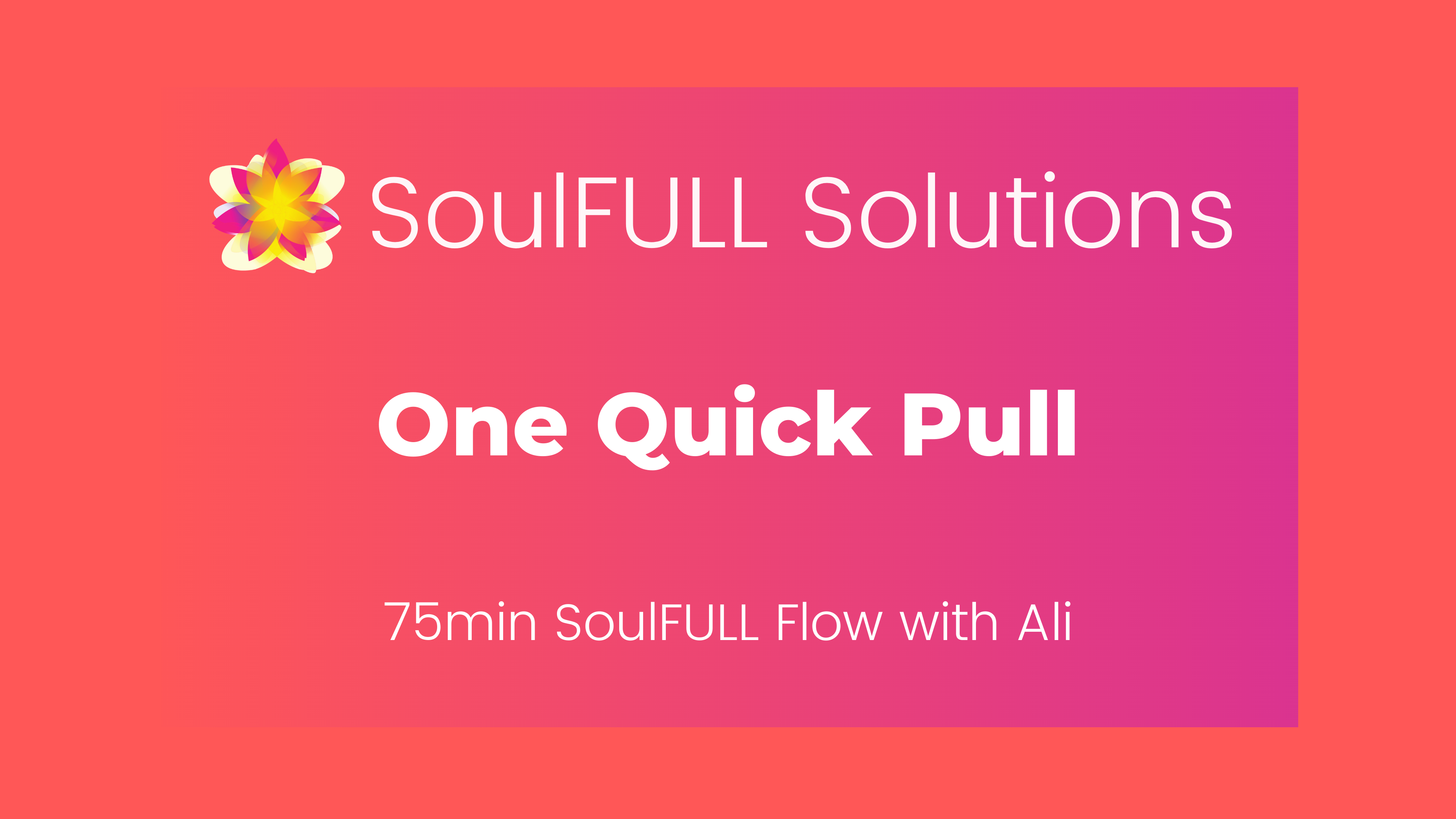 Wed, Sept 16 with Ali