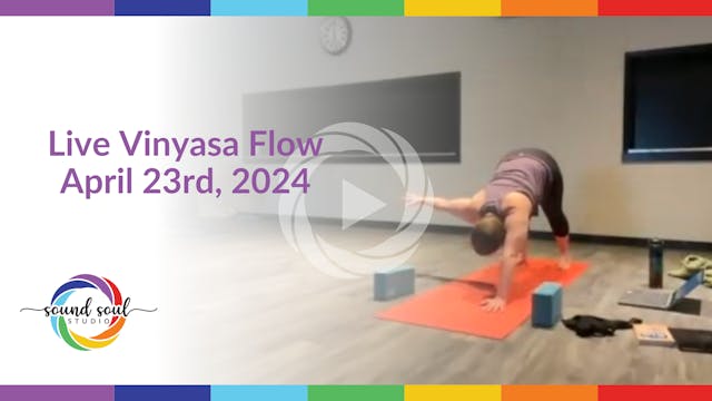 Live Vinyasa Flow April 23rd, 2024