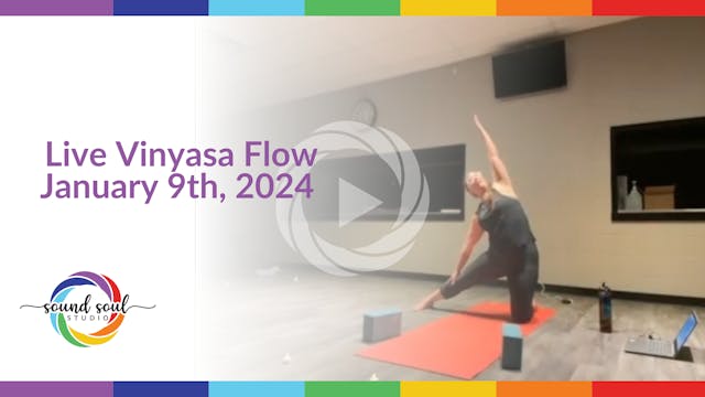 Live Vinyasa Flow January 9th, 2024