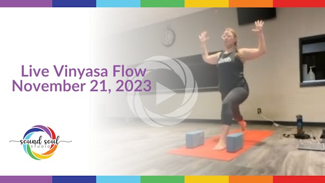 Live Vinyasa Flow November 21, 2023