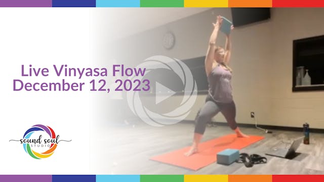 Live Vinyasa Flow December 12, 2023