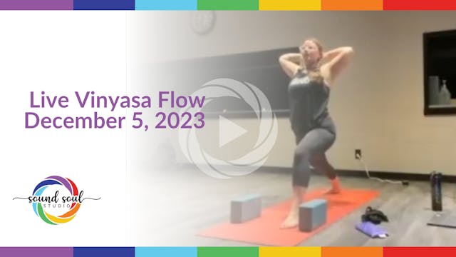 Live Vinyasa Flow December 5, 2023
