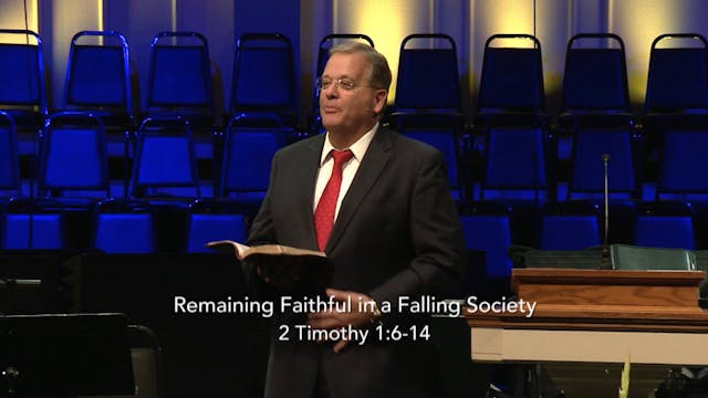 Remaining Faithful in a Falling Society