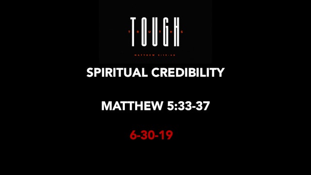 Spiritual Credibility