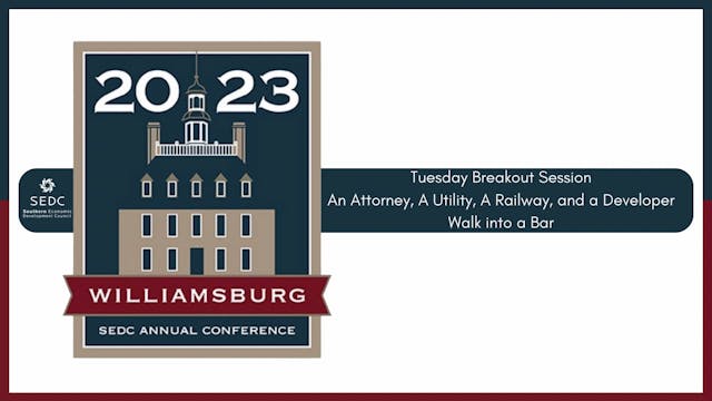Tuesday Breakout - An Attorney, A Utility, A Railway, and a Developer Walk into a Bar