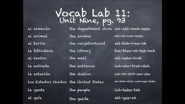 SGSG Level 1 Lesson 11 Vocab Lab