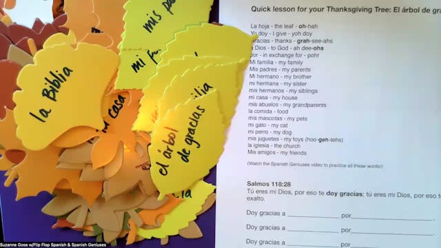 Thanksgiving Vocabulary and Verse Pra...