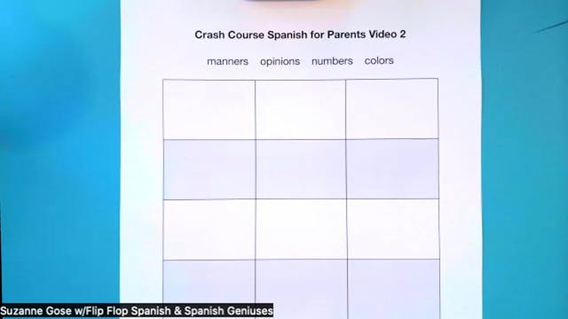 Parents Crash Course Spanish Numbers
