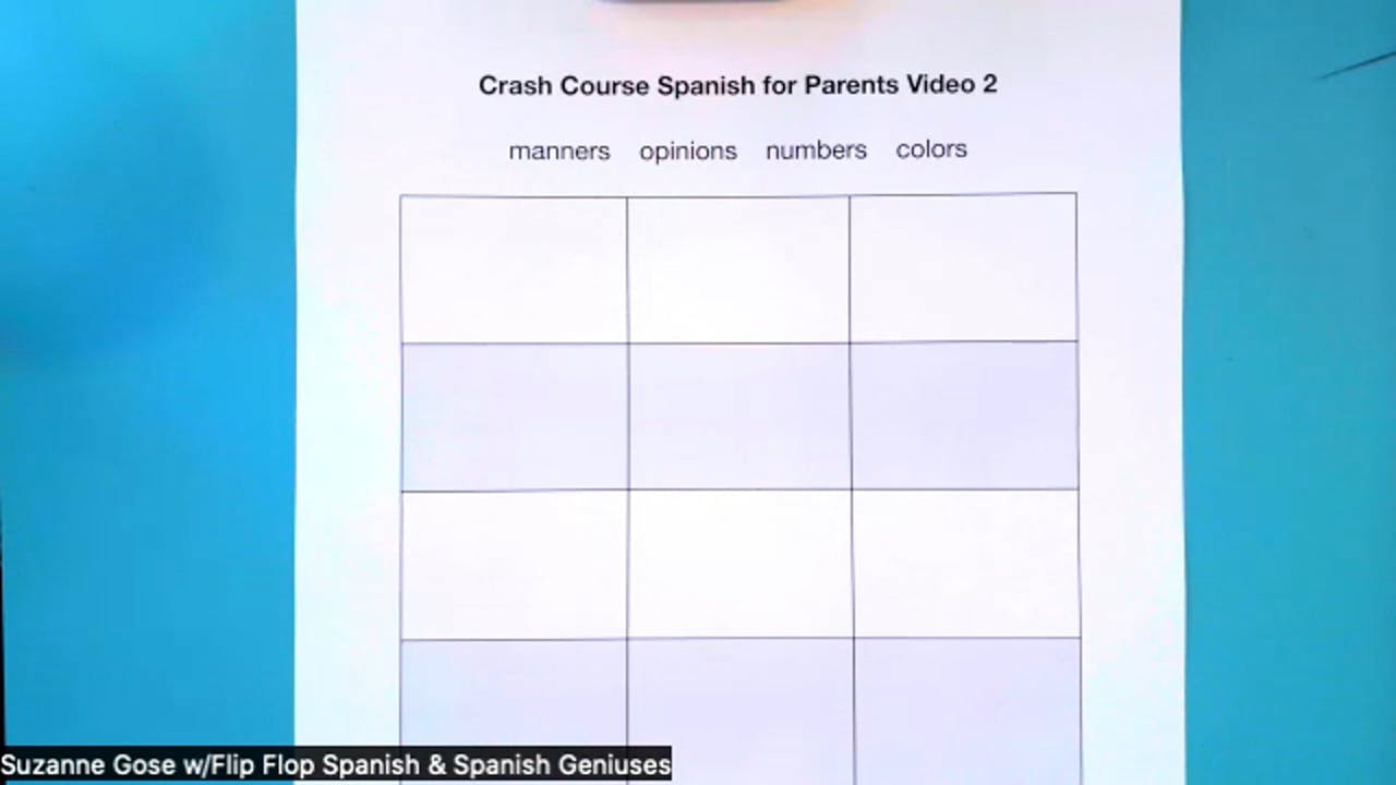 Parents Crash Course Spanish Numbers Spanish Geniuses Video Courses