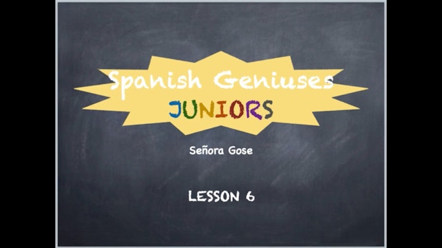 SGSG Juniors Lesson 6 Advanced (Cocinar)