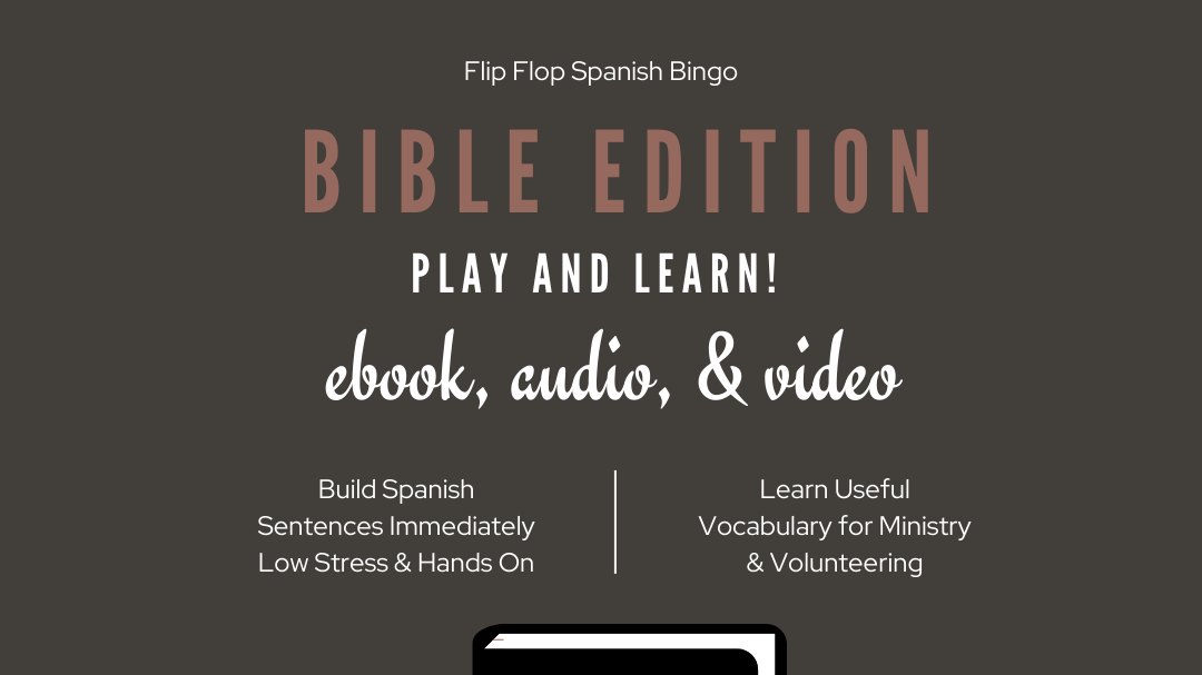 Flip Flop Spanish Bible Bingo