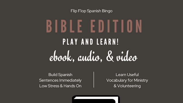 Flip Flop Spanish Bible Bingo