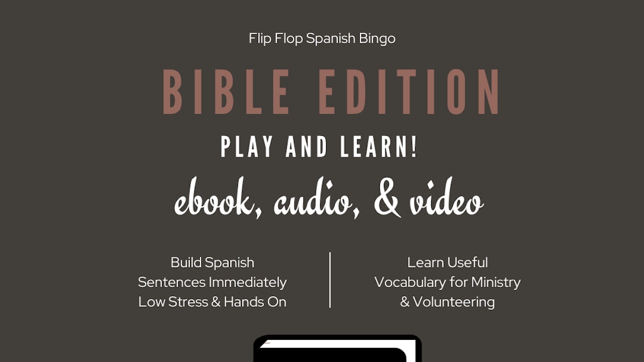 Flip Flop Spanish Bible Bingo