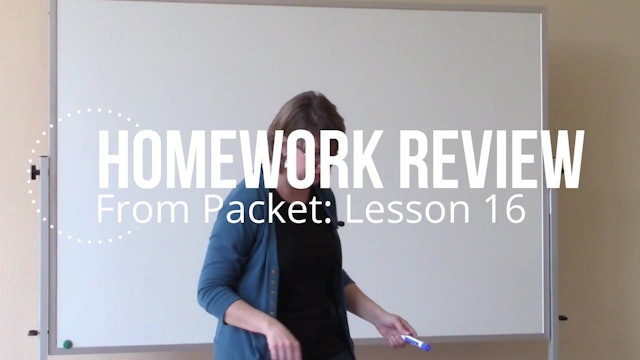 SGSG Level 1 Lesson 17 Homework Review