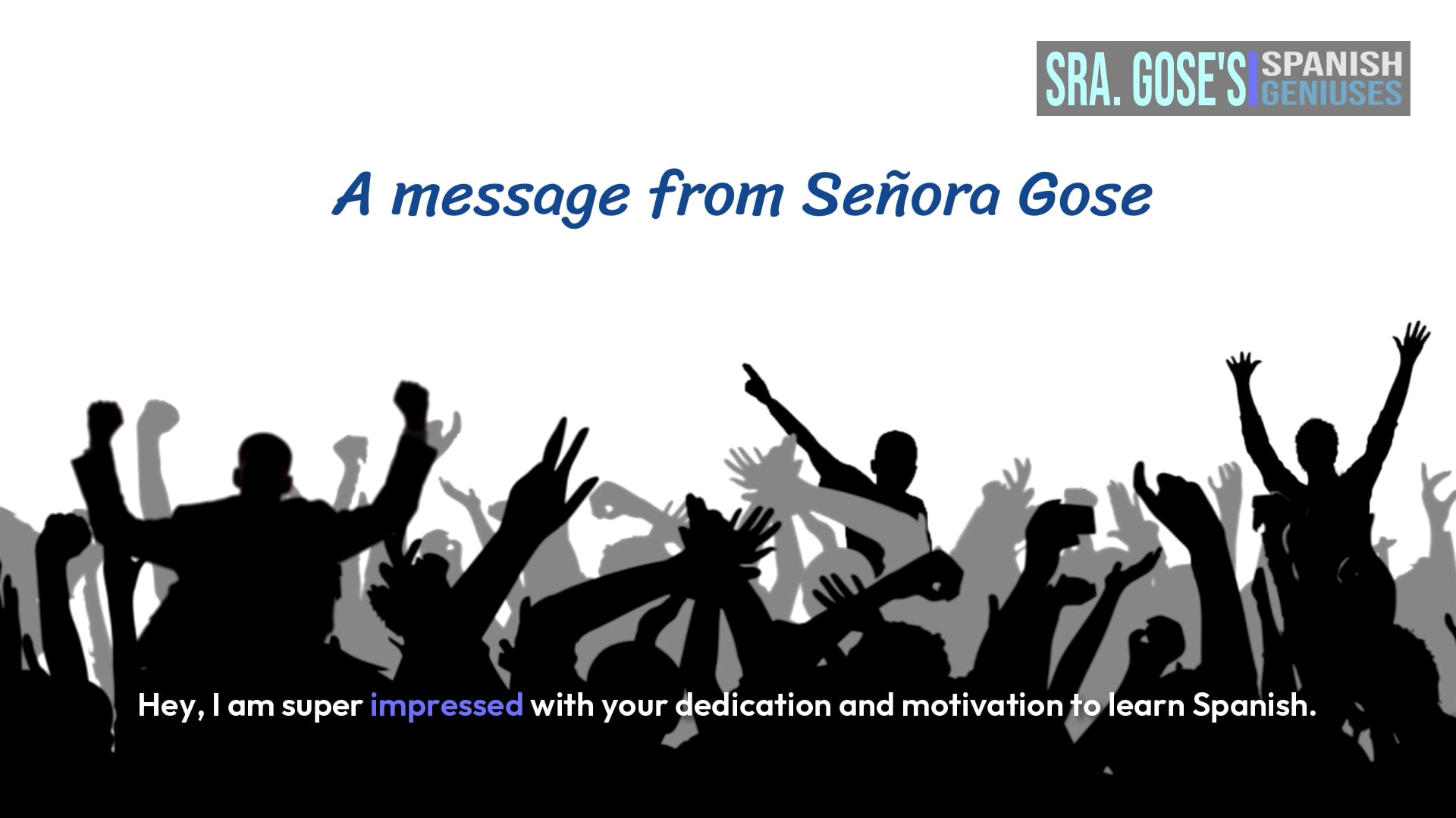 High Achieving Students - Encouragement