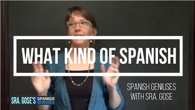 What type of Spanish do you teach? Sp...