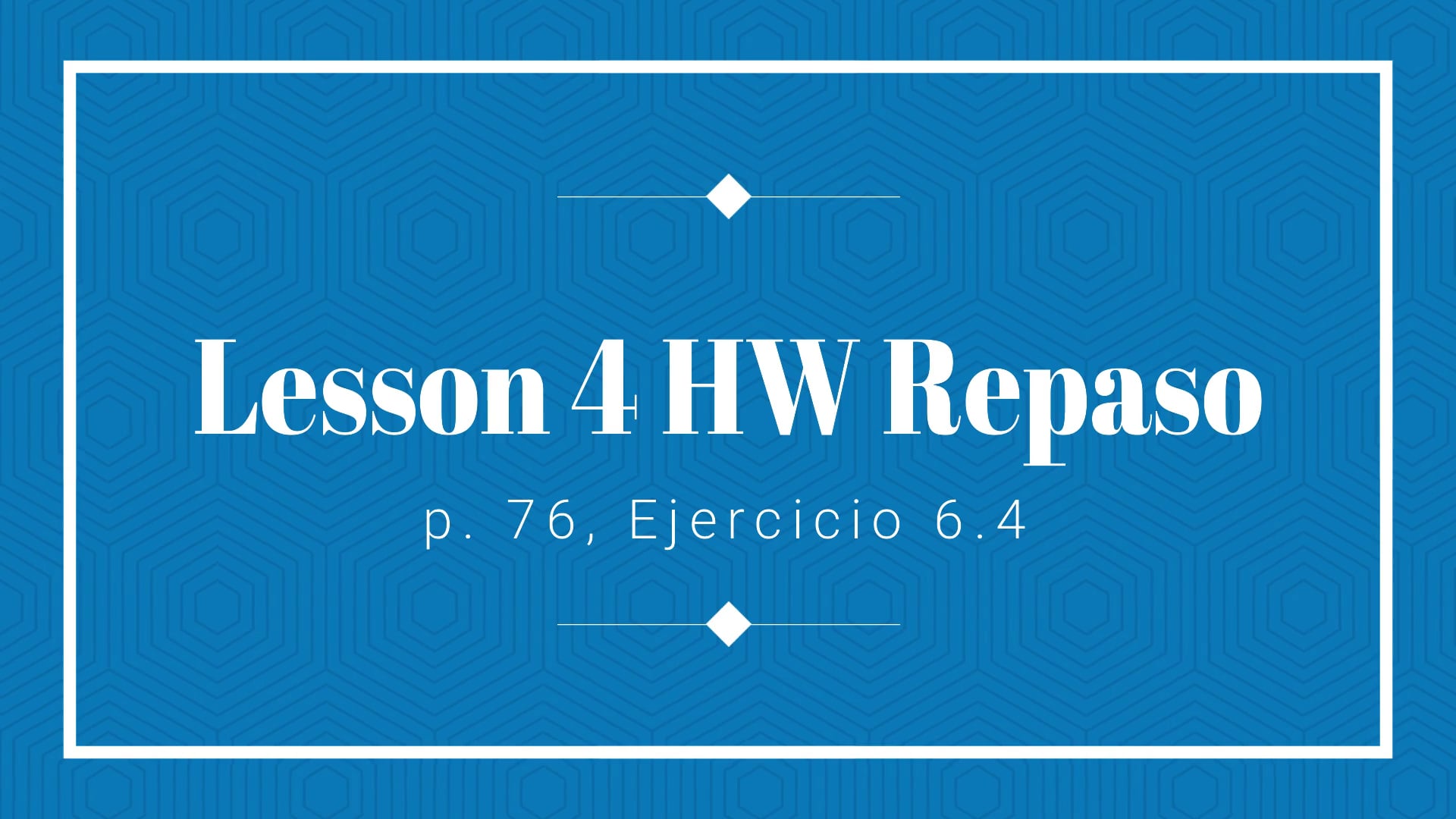 SGSG Level 2 Lesson 04 Homework Review