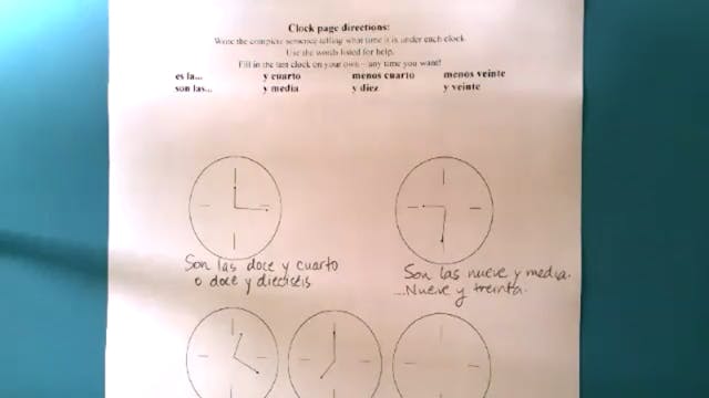 SGSG Level 1 Lesson 8 Clock Page