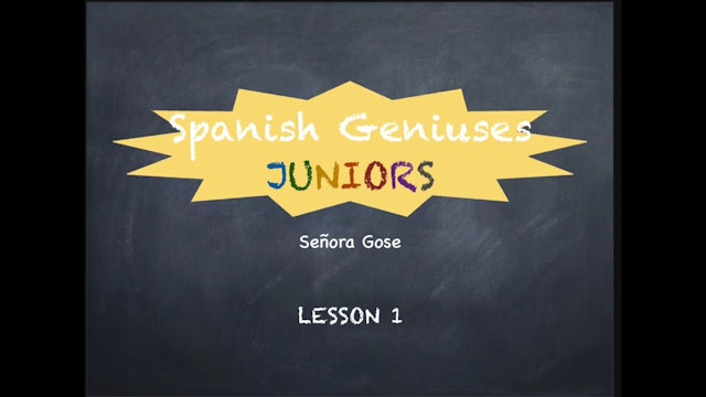 SG Juniors Advanced Lessons 01 (TENER)