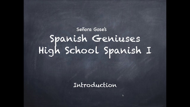 Spanish Geniuses Level 1 Demo & Intro
