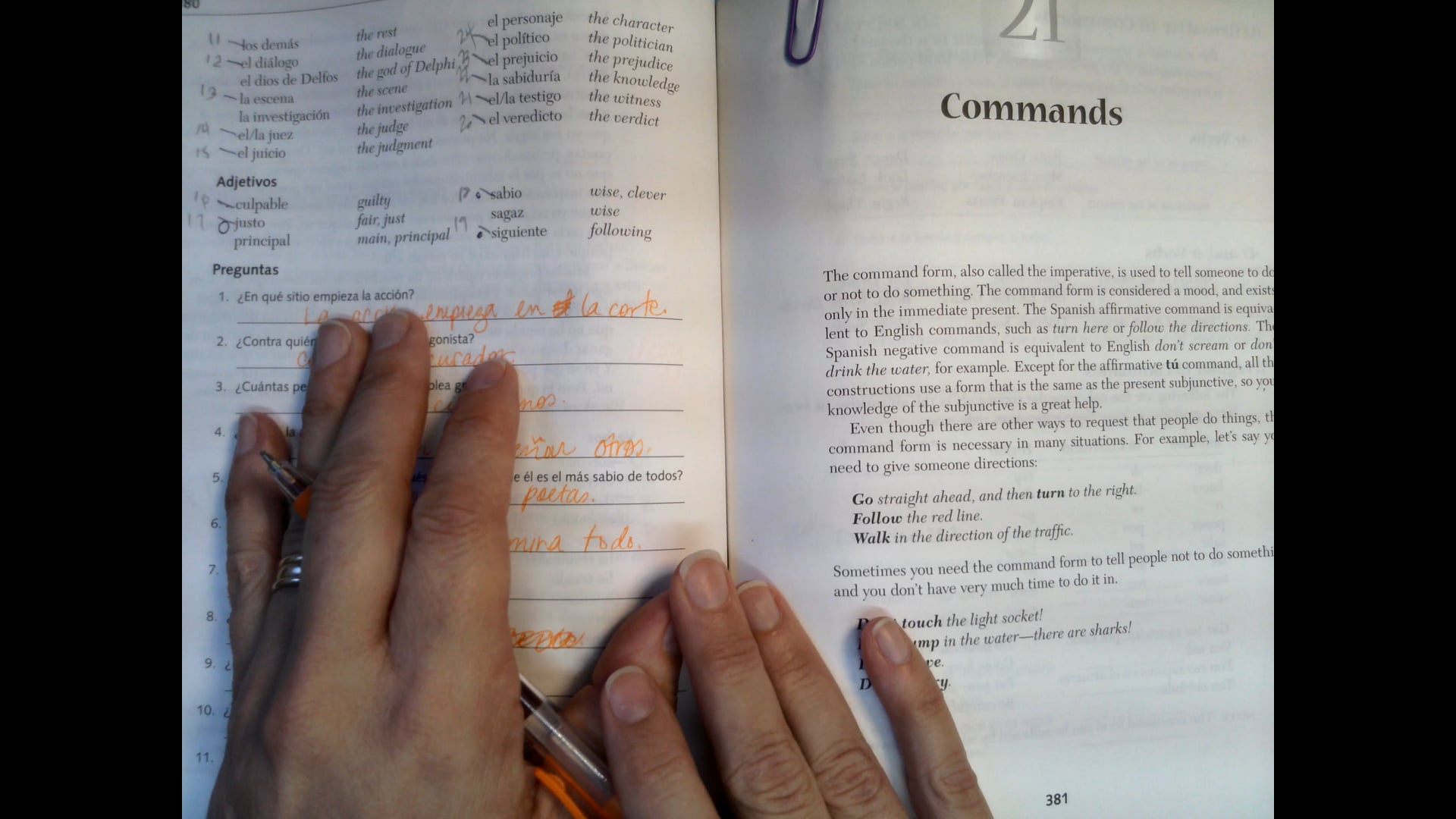 p. 380 Reading Comprehension Homework Answers