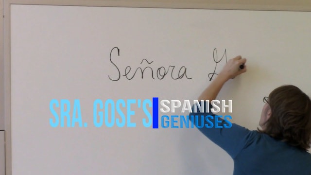 Spanish Geniuses Level 1 Lesson 16