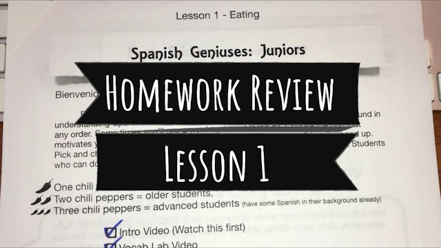 SG Juniors Lesson 01 HW review
