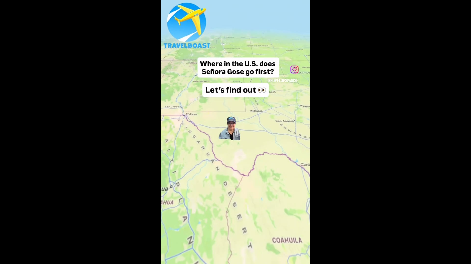 The Río Grande = Southern border of the US