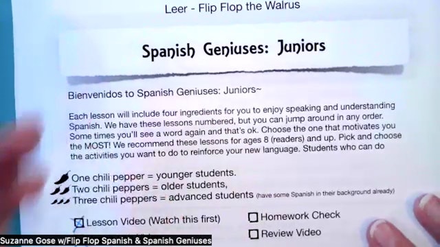 Leer Lesson 13 - Homework Review for Flip Flop the walrus