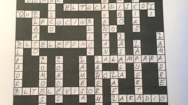 Key Spanish Geniuses Level 1 Lesson 01 crossword answers -dos.jpg