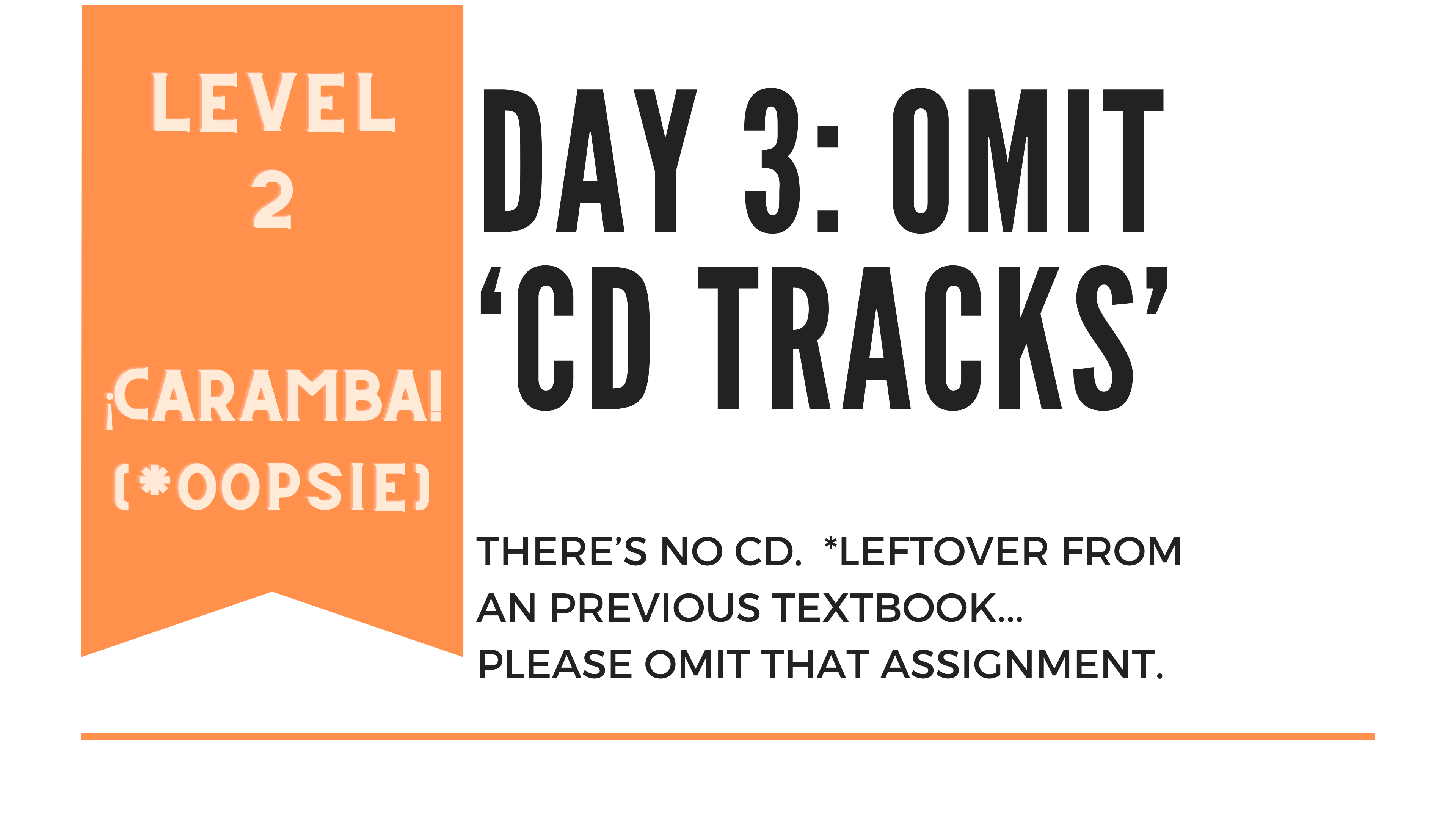 Level 2: Lesson 2, Day 3: EDIT! OOPSIE