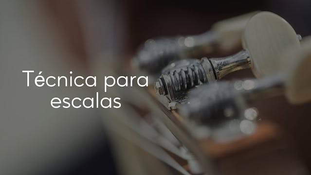 ☑Técnica para escalas