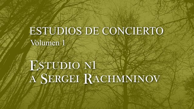 Estudio de Concierto nº1 a Rachmanino...