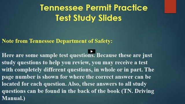 Tennessee Permit Tutorial