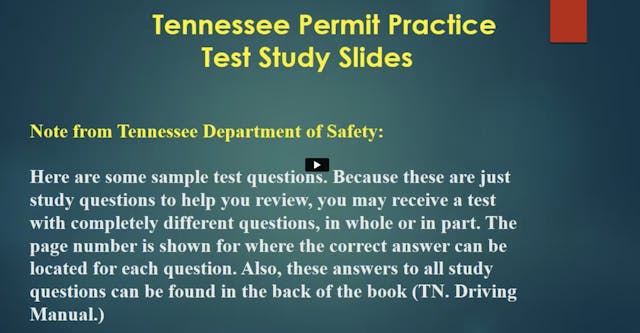 Tennessee Permit Tutorial 