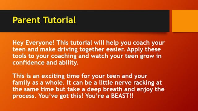 Parent Tutorial